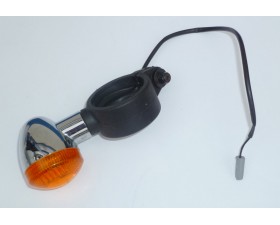 BLINKR PŘEDNÍ PRAVÝ CHROM - JAWA 300CL, PÉRÁK + MODEL 42 - (ZÁNOVNÍ DÍL)